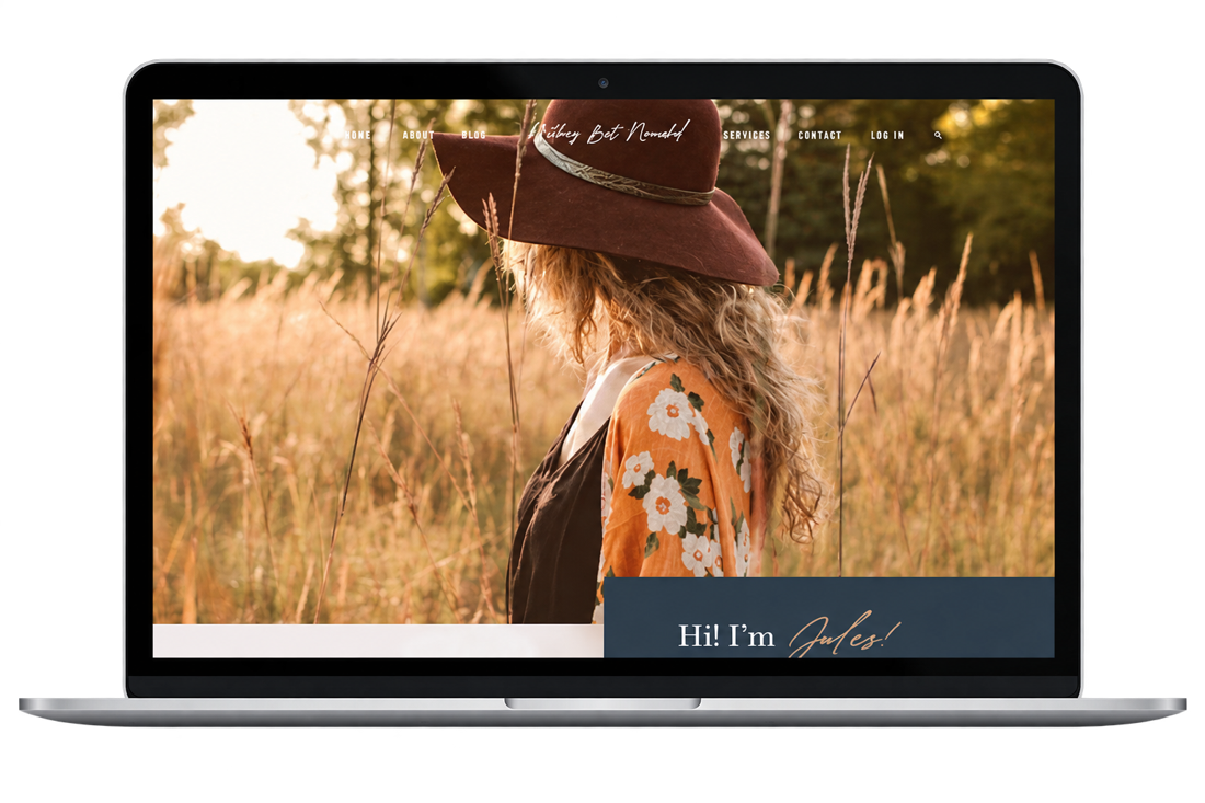 Laptop displaying a custom website design by The Agency