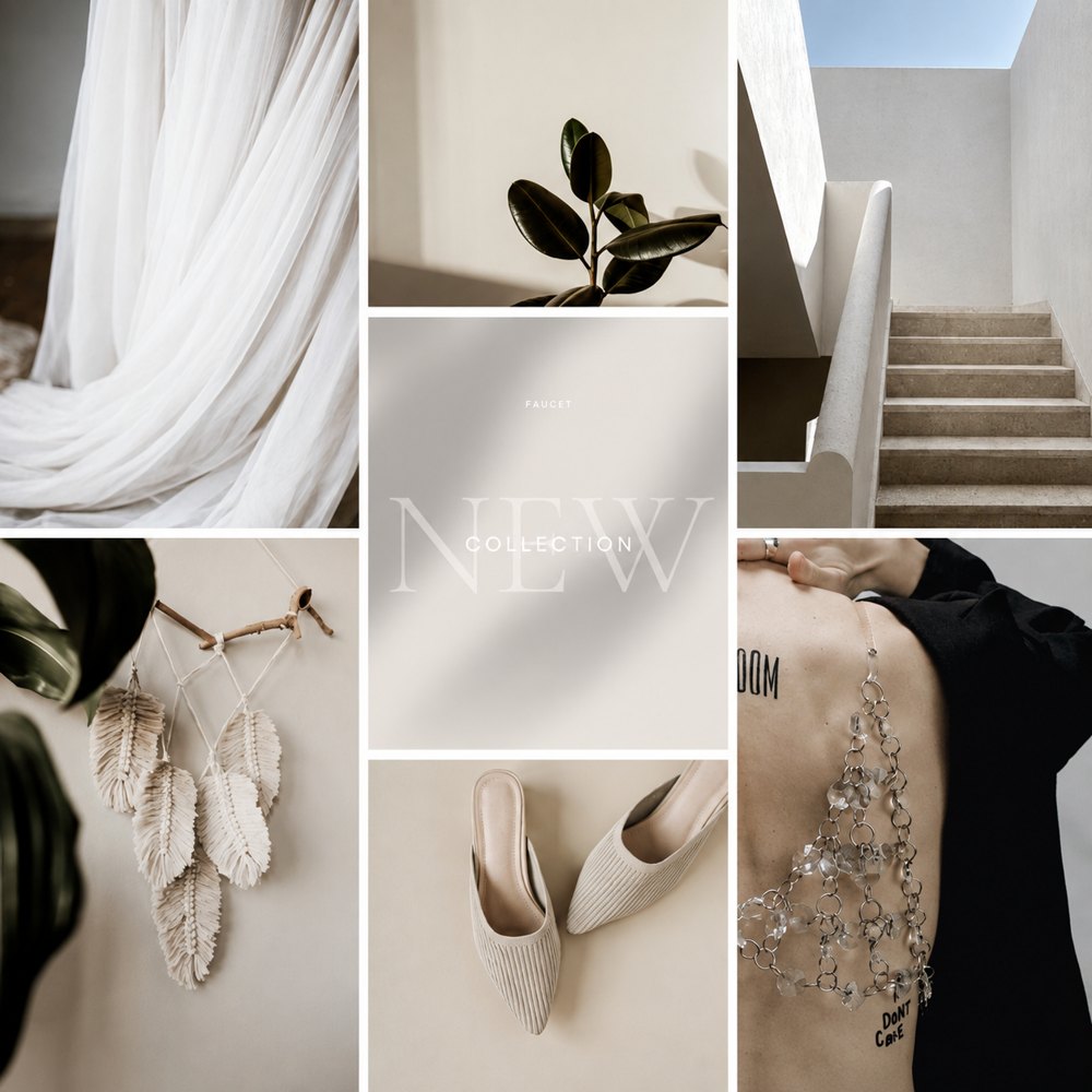 Soft linen and floral styling representing the build and copywriting phase of The Agency's process