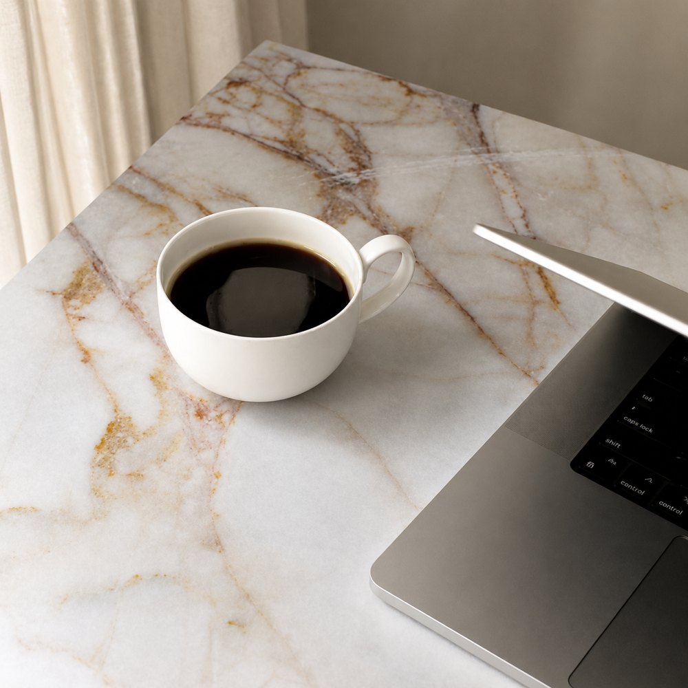 Minimal desk scene representing launch day and hosting support from The Agency