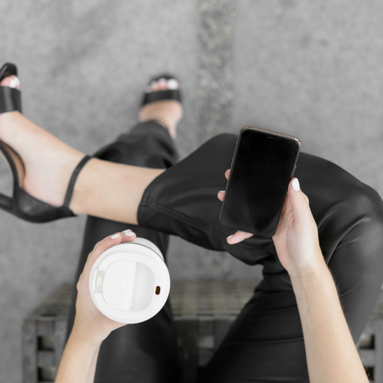 A business owner interacts online, ready to transform engaged followers into paying customers.